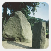 Viking Runensteine Quadratischer Aufkleber (Vorderseite)