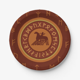 Viking Runes and Horseman Pappteller