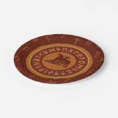 Viking Runes and Horseman Pappteller (Schrägansicht)