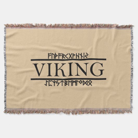 Viking Runes Blanket Decke (Vorderseite)