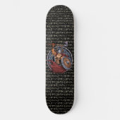Viking Runes Valhalla Bound Warrior Skateboard (Vorderseite)