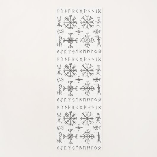 Viking Runes Yogamatte (Vorderseite)