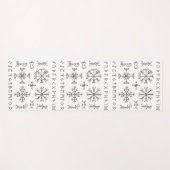 Viking Runes Yogamatte (Vorderseite (Horizontal))