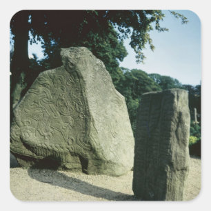 Viking-Runesteine Quadratischer Aufkleber