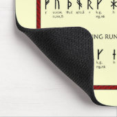 Viking-Runeübersetzungsdiagramm Mousepad (Ecke)