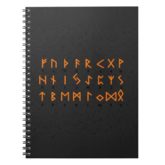 Viking Runic Alphabet Notizblock