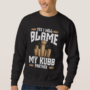 Viking Schach Legend Kubb King Yard Game Set Vikin Sweatshirt