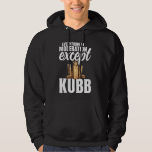 Viking Schach Rasen Game Set Kubb Yard Game King K Hoodie