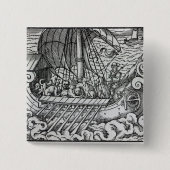 Viking-Schiff Button (Vorderseite)