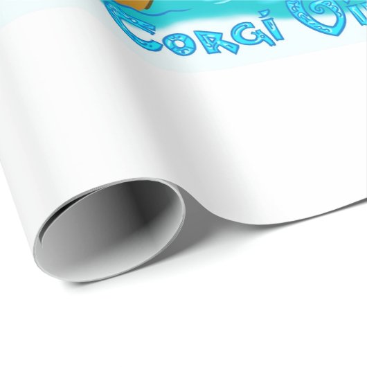 Viking Schiff gefüllt mit Corgis Geschenkpapier (Rolleneckpunkt)