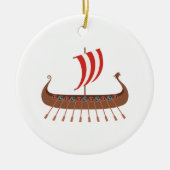 Viking-Schiff Keramikornament (Vorne)