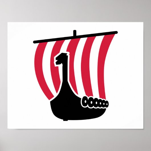 Viking Schiff Poster (Vorne)
