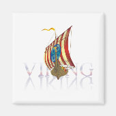 Viking Schiff reflektiert auf geheimnisvollem Wass Magnet (Vorne)