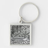 Viking-Schiff Schlüsselanhänger (Vorne)