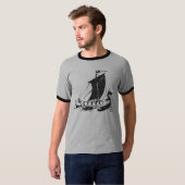 Viking-Schiff T-Shirt (Vorne ganz)