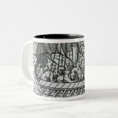 Viking-Schiff Zweifarbige Tasse (Vorderseite Links)