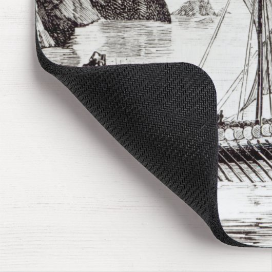 Viking-Schiffe Mousepad (Ecke)