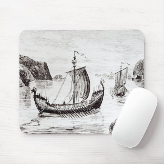 Viking-Schiffe Mousepad (Mit Mouse)