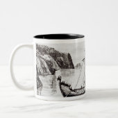 Viking-Schiffe Zweifarbige Tasse (Links)