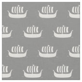 Viking Schiffs-/Longboatsw/custom Hintergrundfarbe Stoff (Nahaufnahme)