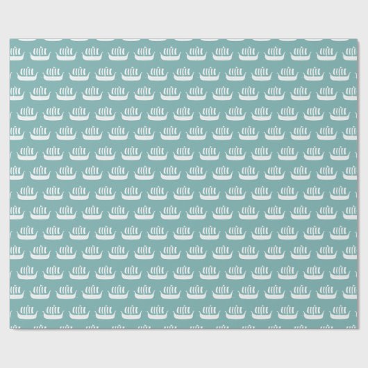 Viking-Schiffs-Packpapier Geschenkpapier (Flach)
