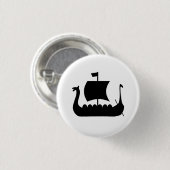 Viking-Schiffs-Piktogramm-Knopf Button (Vorne & Hinten)