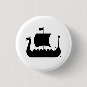 Viking-Schiffs-Piktogramm-Knopf Button