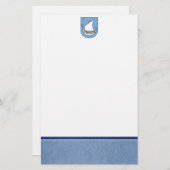 Viking-Schiffs-Wappen Briefpapier (Vorne/Hinten)