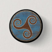 Viking-Schild-Emblem - Triskele Button (Vorderseite)
