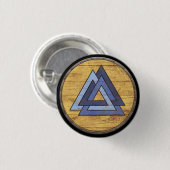 Viking-Schild-Emblem - Valknut Button (Vorne & Hinten)