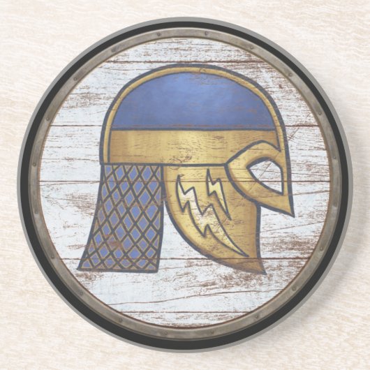 Viking-Schild - Helm Untersetzer (Vorne)