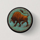 Viking-Schild-Knopf - Auroch Button (Vorderseite)