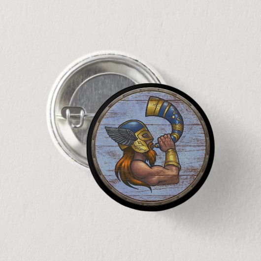 Viking-Schild-Knopf - Heimdallr Button (Vorne & Hinten)