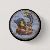 Viking-Schild-Knopf - Heimdallr Button (Vorderseite)