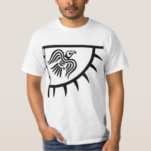 Viking-Schwarz-Raben-Fahne T-Shirt