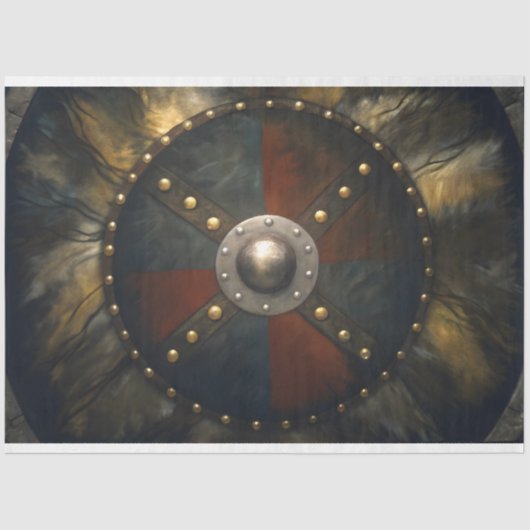 Viking Shield Decoupage Seidenpapier (Vorderseite)