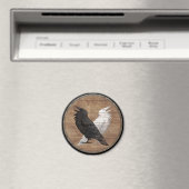 Viking Shield Magnet - Odins Ravens (In Situ (Geschirrspüler))