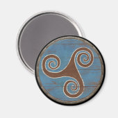 Viking Shield Magnet - Triskele (Vorderseite/Rückseite)