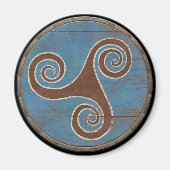 Viking Shield Magnet - Triskele (Vorne)
