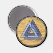 Viking Shield Magnet - Valknut (Vorderseite/Rückseite)