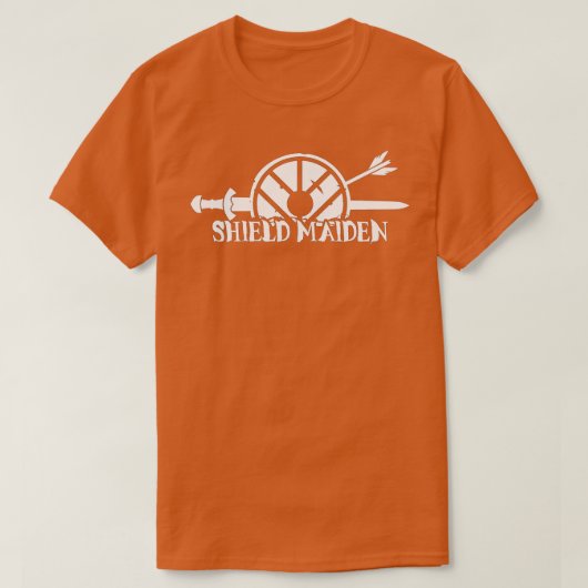 Viking Shield Maiden Skandinavier Folklore Weiblic T-Shirt (Design vorne)