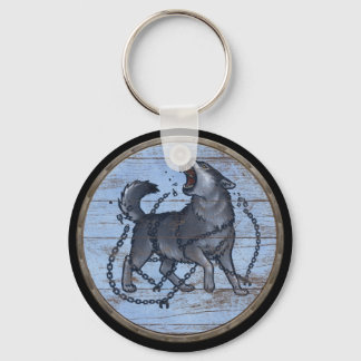 Viking Shield Schlüsselanhänger - Fenrir
