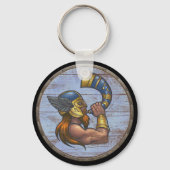 Viking Shield Schlüsselanhänger - Heimdallr (Vorderseite)