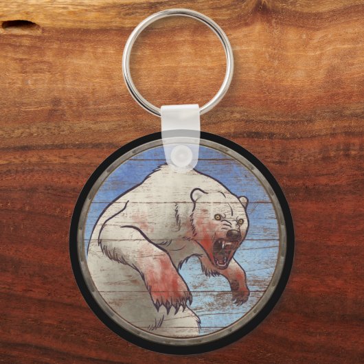 Viking Shield Schlüsselanhänger - Polarbär (Vorderseite)