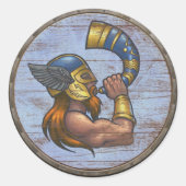 Viking Shield Sticker - Heimdallr (Vorderseite)