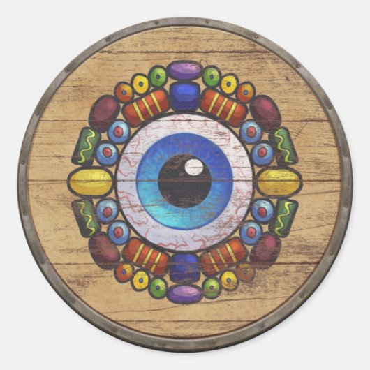 Viking Shield Sticker - Völva (Vorderseite)