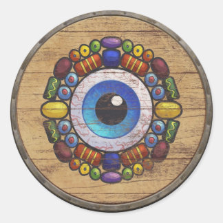 Viking Shield Sticker - Völva