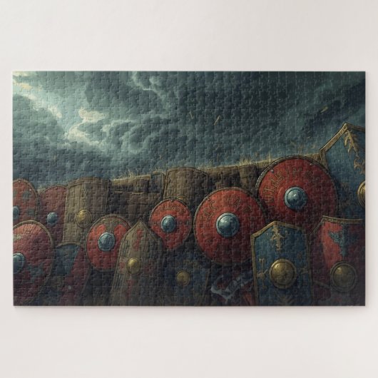 Viking Shield Wall Jigsaw Puzzle (Horizontal)