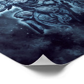 VIKING Shieldmaiden Fierce Female Warrior Art Poster (Ecke)