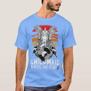 Viking Shieldmaiden Vintag Raven T-Shirt